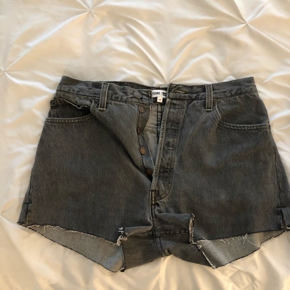 Redone denim grey jean shorts - Picture 6 of 6